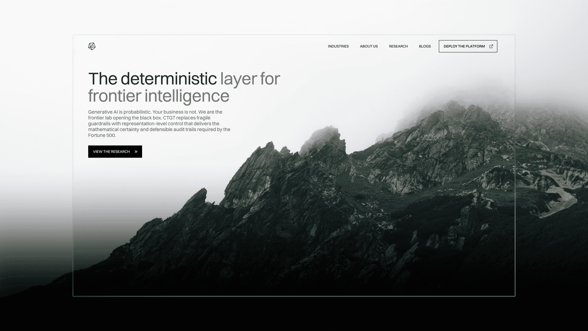 CTGT website design by PIXELUP LABS