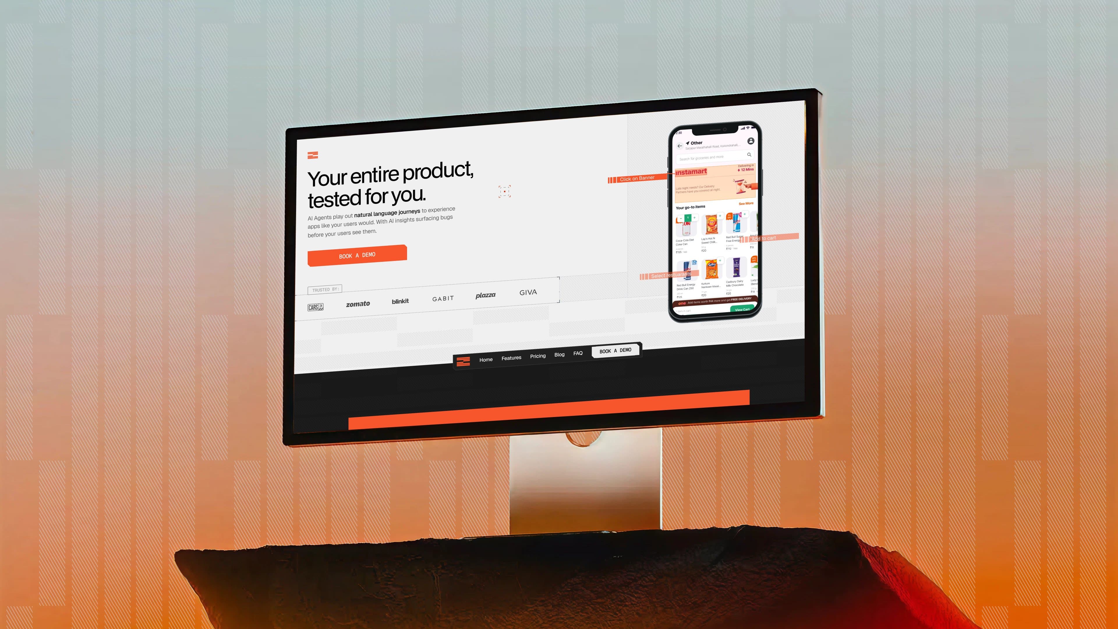 Zenact website design by PIXELUP LABS