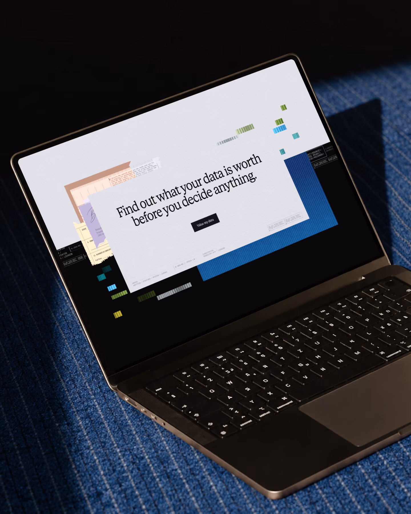 Replay on a laptop: 'Find out what your data is worth before you decide anything.'