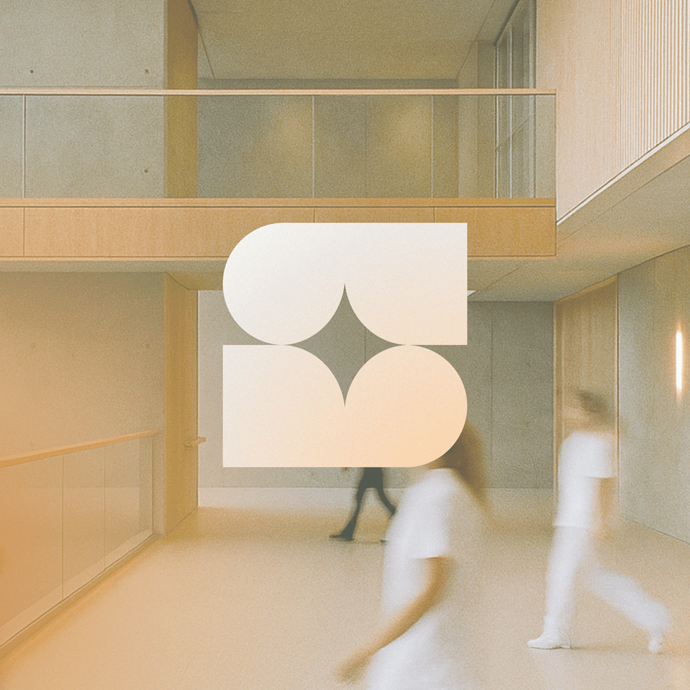 Sully.ai logo mark over a bright hospital corridor, website and motion design by PixelUp Labs